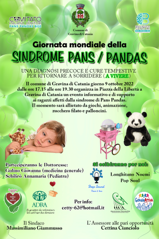Giornata mondiale della sindrome Pans/Pandas